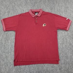 Vintage Washington Redskins Shirt Mens Medium Polo NFL Football Puma Retro 2000s